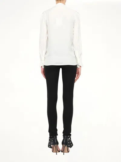 Givenchy Long Sleeve Blouse In White
