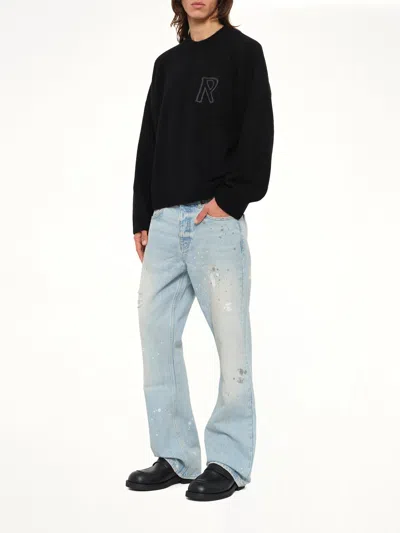 Represent Painted Denim Jeans In Blue