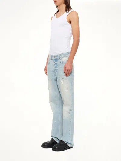 Represent Painted Denim Jeans In Blue