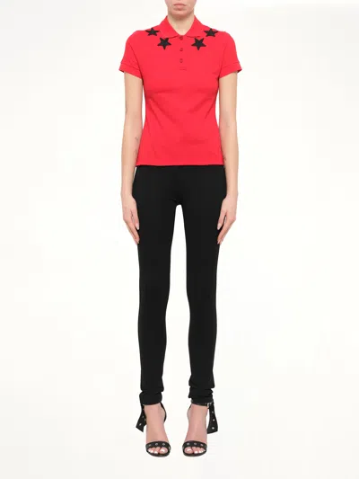Givenchy Short Sleeve Polo In Red
