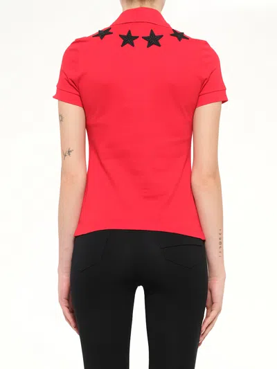 Givenchy Short Sleeve Polo In Red