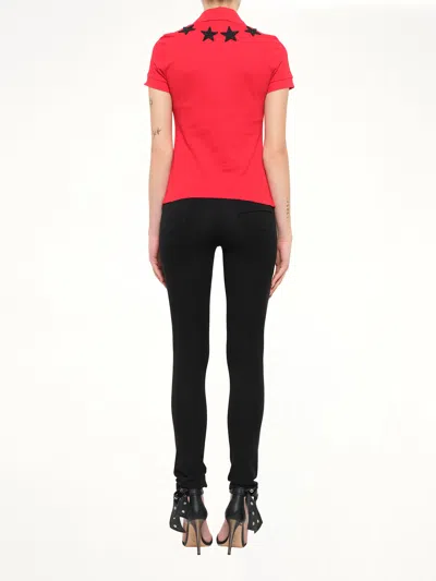 Givenchy Short Sleeve Polo In Red