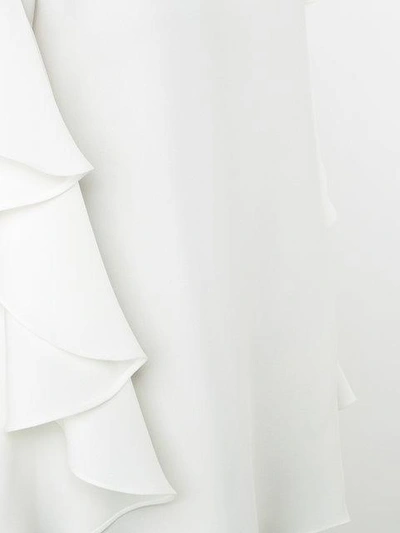 Shop Carolina Herrera Ruffled Sleeves Blouse In White