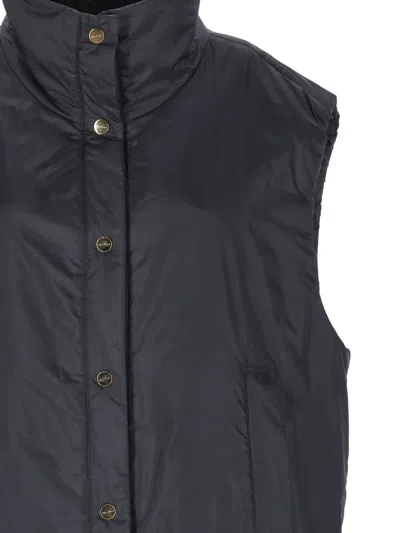 Max Mara Sleeveless Padded Jacket In Blue