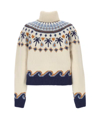 Alanui Long-sleeved Sweater In Multi