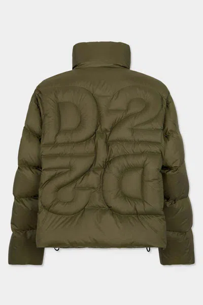 Dsquared2 D2 Upside Down Jacket In Green