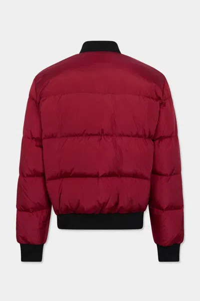Dsquared2 Easy Down Bomber Jacket In Red