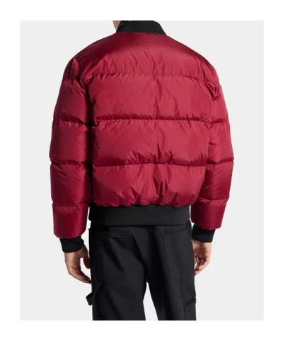 Dsquared2 Easy Down Bomber Jacket In Red