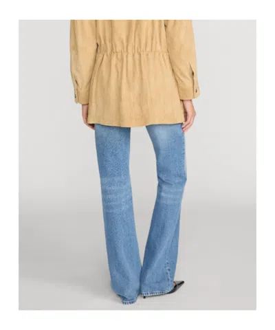 Frame Belt-loop Jeans In Blue