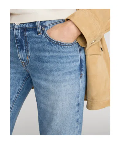 Frame Belt-loop Jeans In Blue