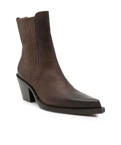 Paris Texas Pointed-toe Ankle Boots In Brown