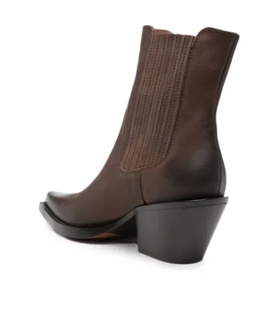 Paris Texas Pointed-toe Ankle Boots In Brown