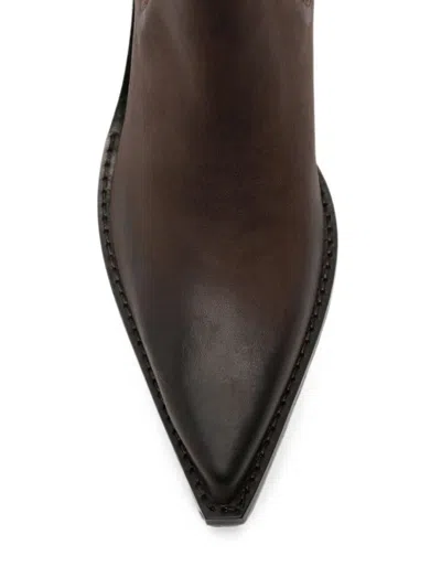 Paris Texas Pointed-toe Ankle Boots In Brown