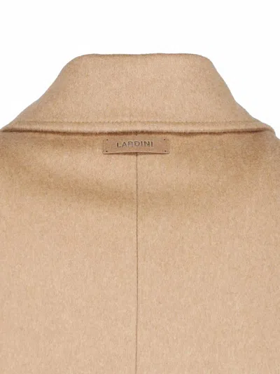 Lardini Classic Wool Jacket With Front Zip And Button Closure In Neutral