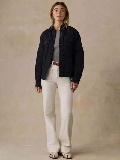 Faherty Driftwood Denim Jacket In Black
