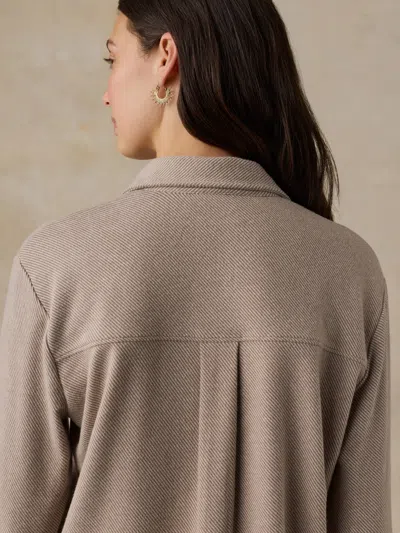 Faherty Legend Sweater Shirt In Timber Twill