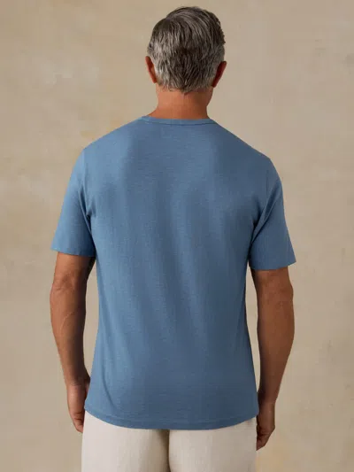 Faherty Sunwashed Regenerative T-shirt In Blue