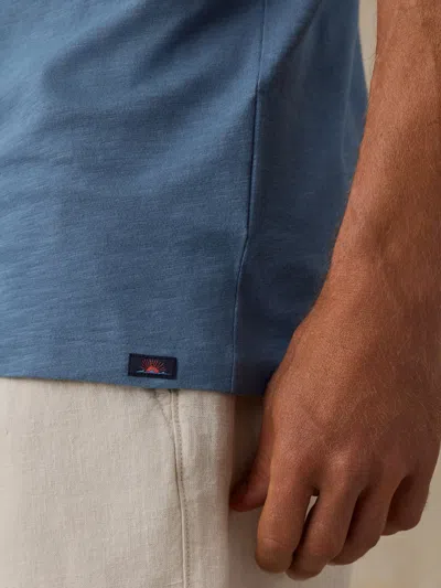 Faherty Sunwashed Regenerative T-shirt In Blue