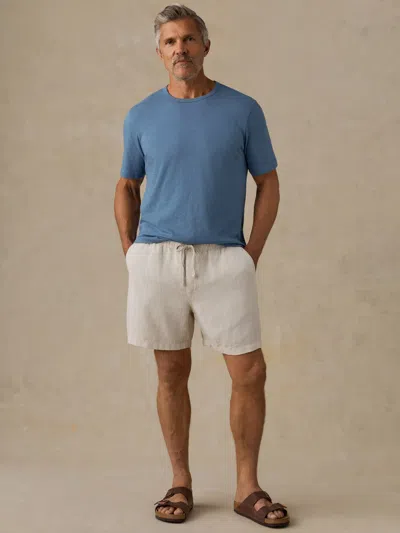 Faherty Sunwashed Regenerative T-shirt In Blue