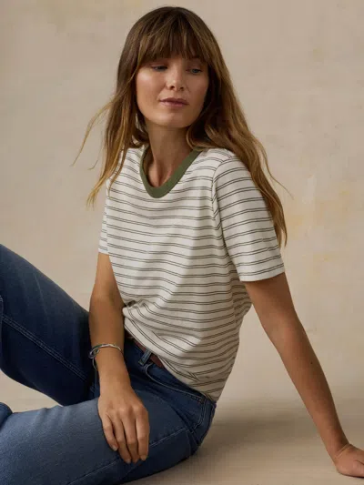 Faherty Sunwashed Regenerative T-shirt In Multi