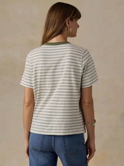 Faherty Sunwashed Regenerative T-shirt In Multi