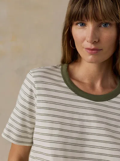 Faherty Sunwashed Regenerative T-shirt In Multi