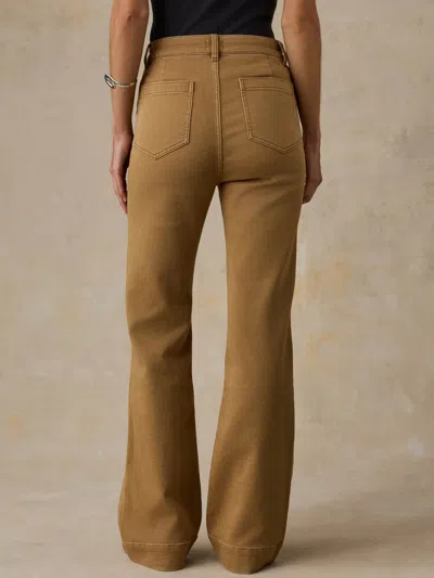 Faherty Stretch Terry Patch Pocket Pants In Brown