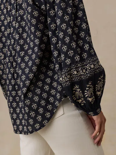 Faherty Suki Blouse In Eclipse Blossom