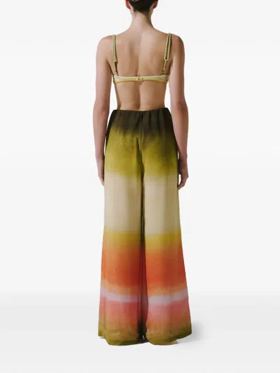 Baobab Weite Hose Mit Elastischem Bund In Green