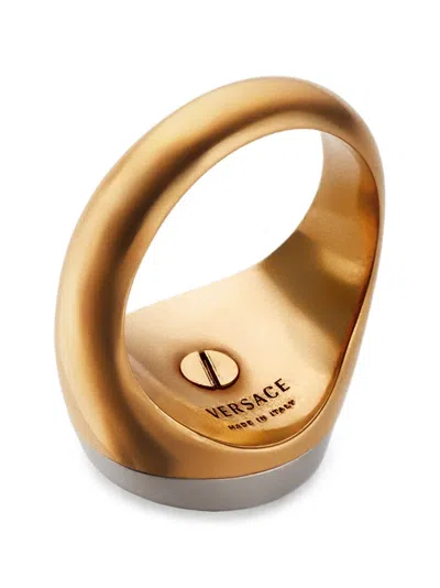 Versace Orbit Ring In Gold