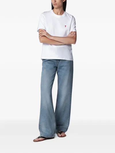 Rohe Bruun Low-rise Wide-leg Jeans In Blue