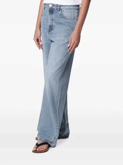 Rohe Bruun Low-rise Wide-leg Jeans In Blue