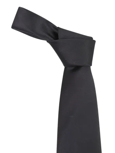 Lardini Pointed-tip Tie In Black