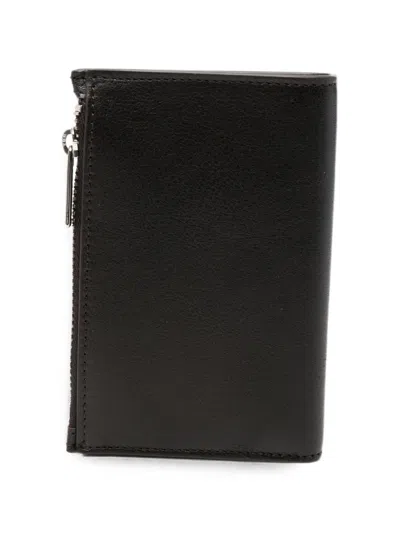 Orciani Logo-plaque Bifold Wallet In Black