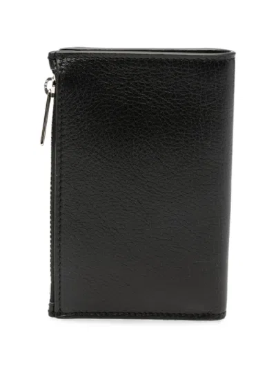 Orciani Logo-plaque Bifold Wallet In Black