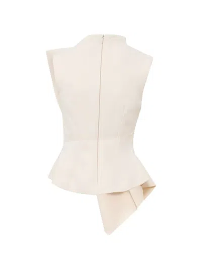 Acler Burbank Structured Top In Neutral