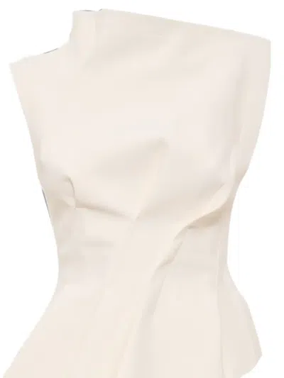 Acler Burbank Structured Top In Neutral