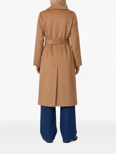 Max Mara Manuela Belted Coat In Nude