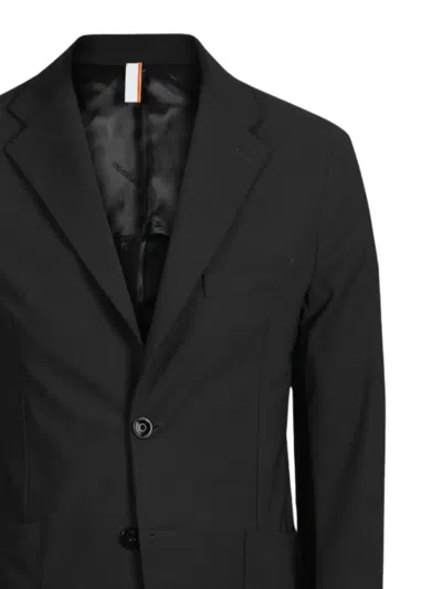 P.m.d.s Single-breasted Notch-lapel Blazer In Black