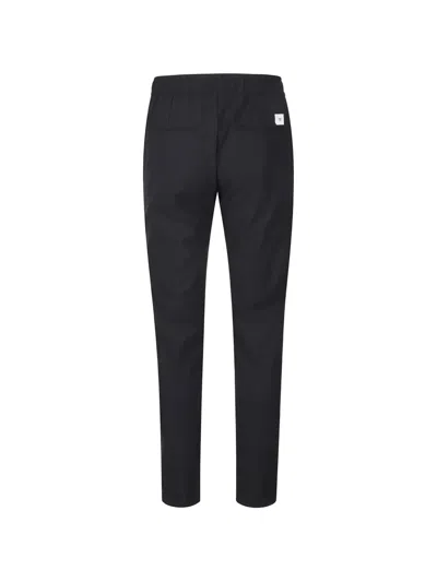 P.m.d.s Steve Logo-patch Elasticated-waist Trousers In Black