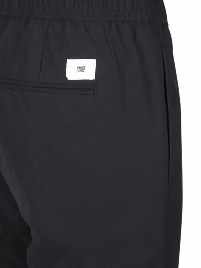 P.m.d.s Steve Logo-patch Elasticated-waist Trousers In Black