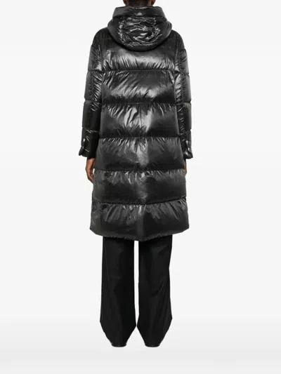 Herno Quilted Coat In Black