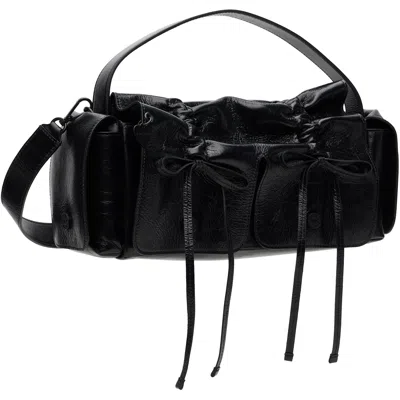 Acne Studios Black Multipocket Shoulder Bag In 900 Black