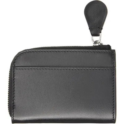 Acne Studios Black Compact Zip Wallet In 900 Black