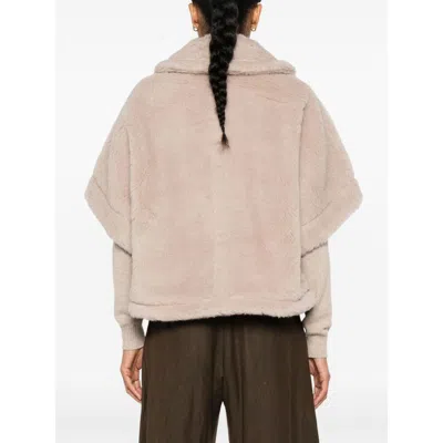 Max Mara Short-sleeved Casual Jacket In Nude