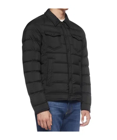 Herno Long-sleeve Down-feather Jacket In Black