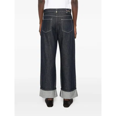 Max Mara Belt Loop Jeans In Black