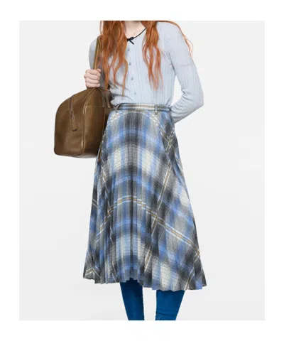 Acne Studios Kween Silk Wool Cardigan In Blue