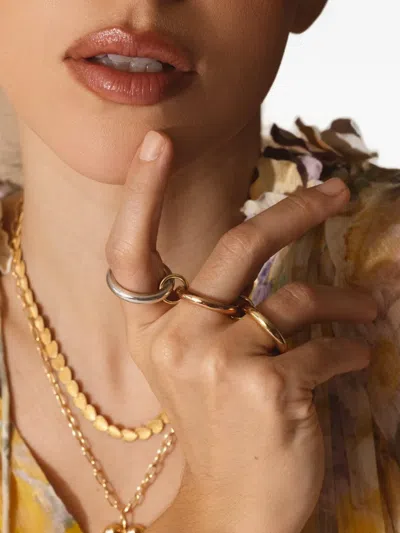 Spinelli Kilcollin Mercury Mx Three Linked Ring In Gold