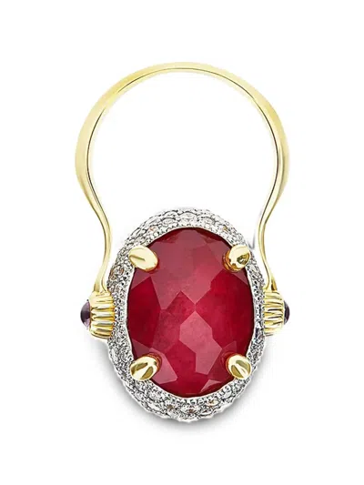 REVERSE DIAMOND AND RUBY RING